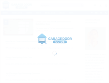 Tablet Screenshot of garagedoorguide.com